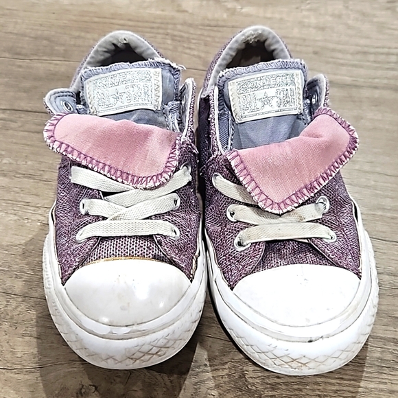 Converse Other - Chuck Taylor All-Star Maddie Low GS Violet Dust Shoes Sneakers Girls Size 13